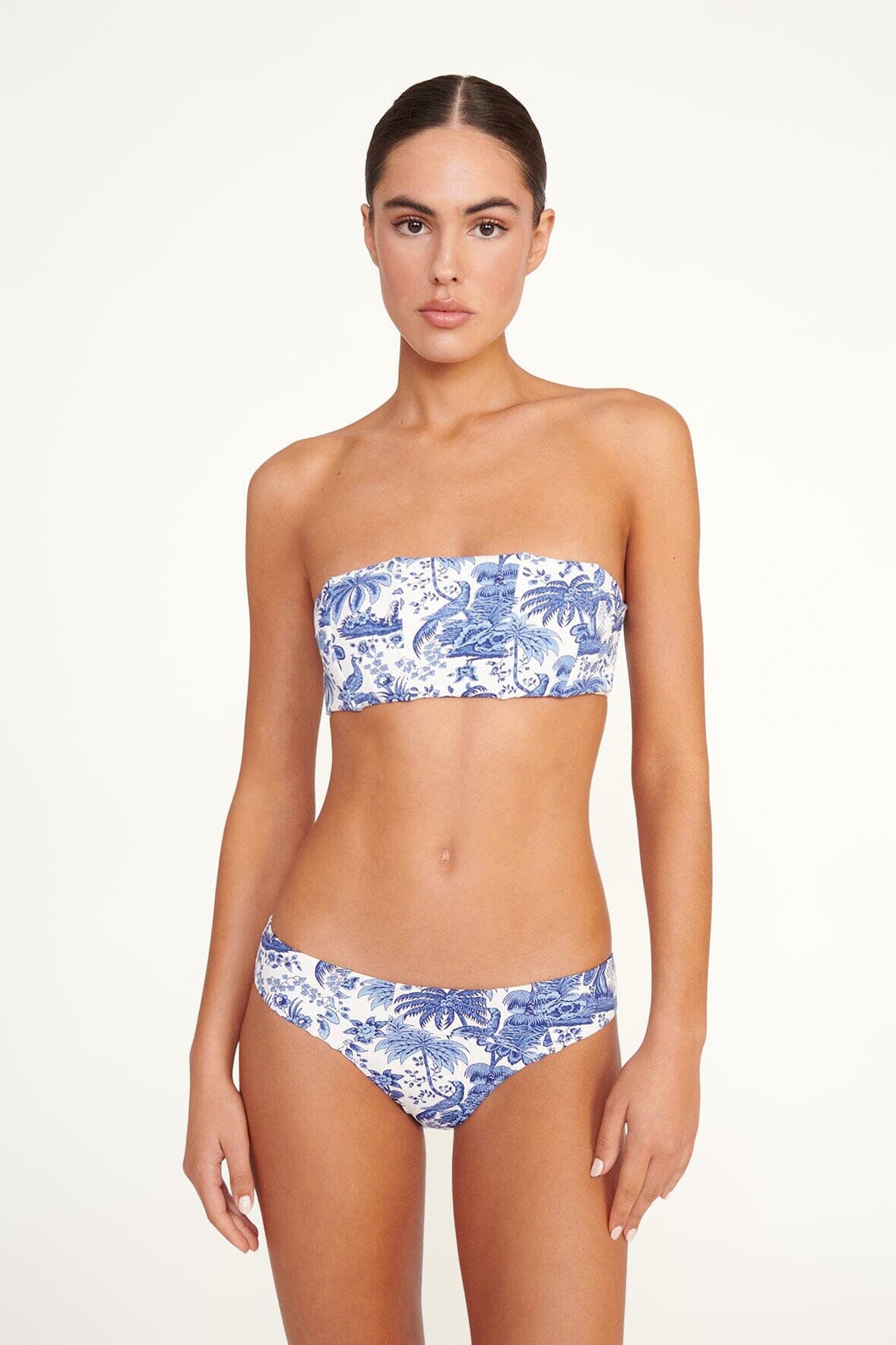 Mala Bikini Top | Blue Toile