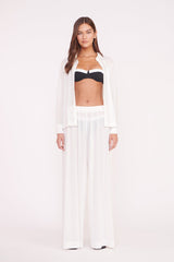 Marza Coverup Pant | White
