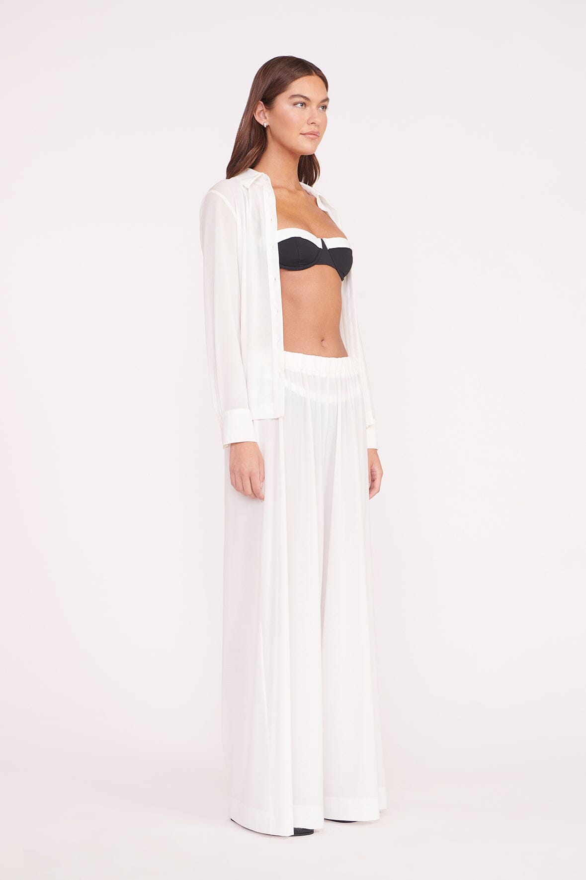 Marza Coverup Pant | White
