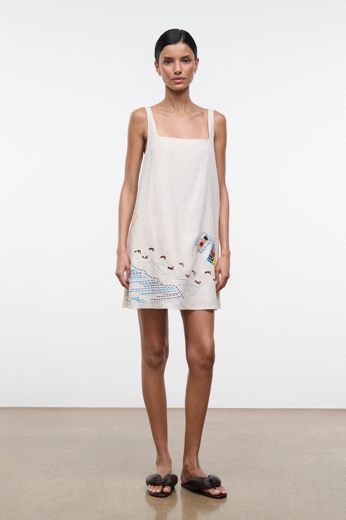 Brio Linen Dress | Natural