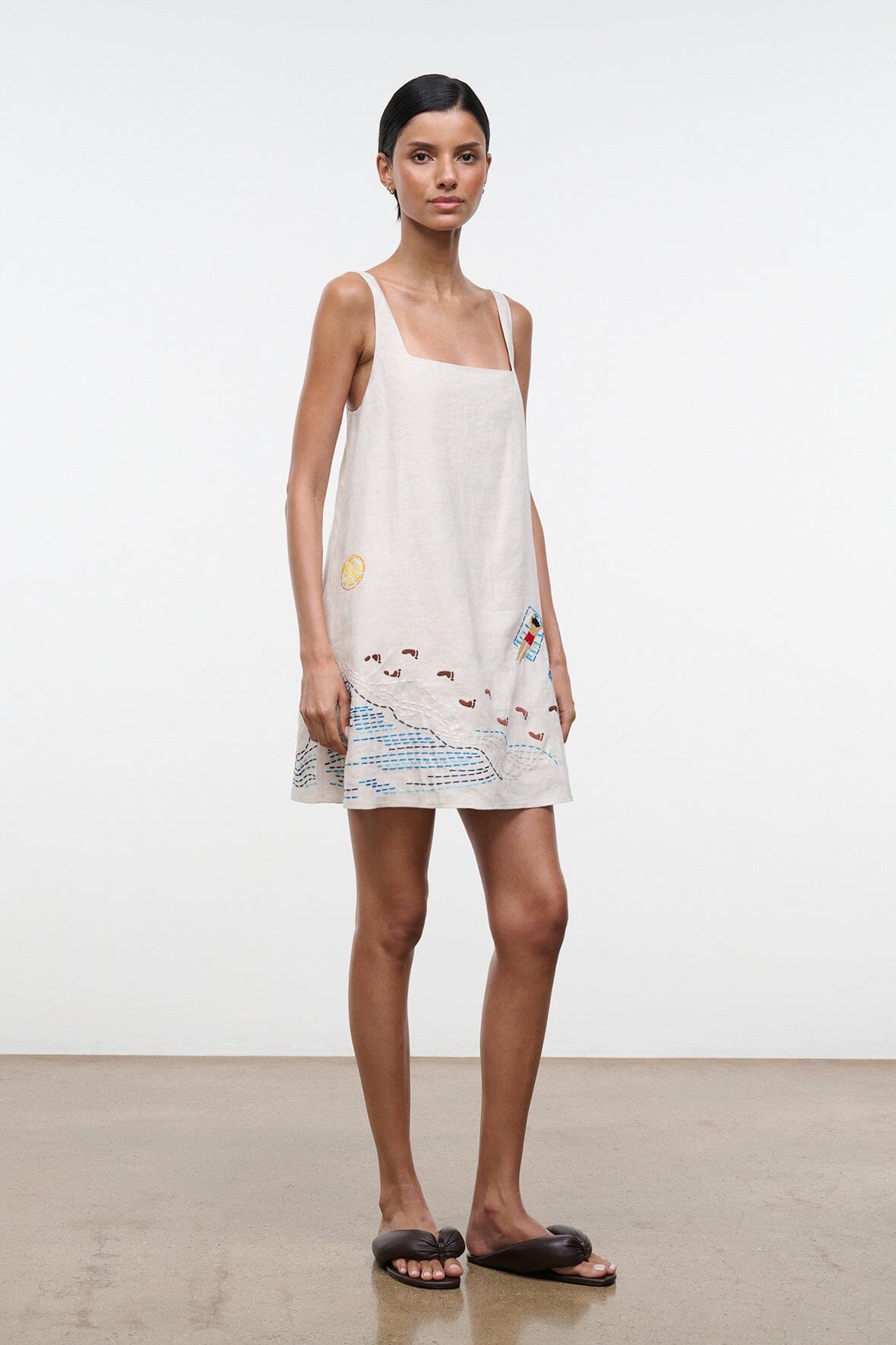 Brio Linen Dress | Natural