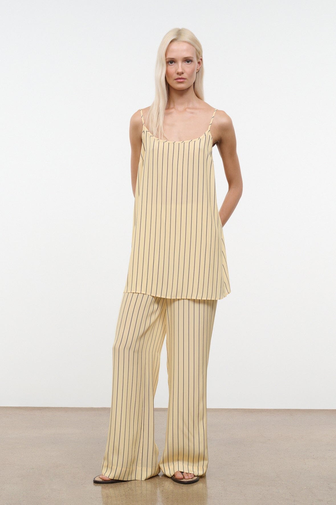 Stroll Silk Pant | Monday Stripe