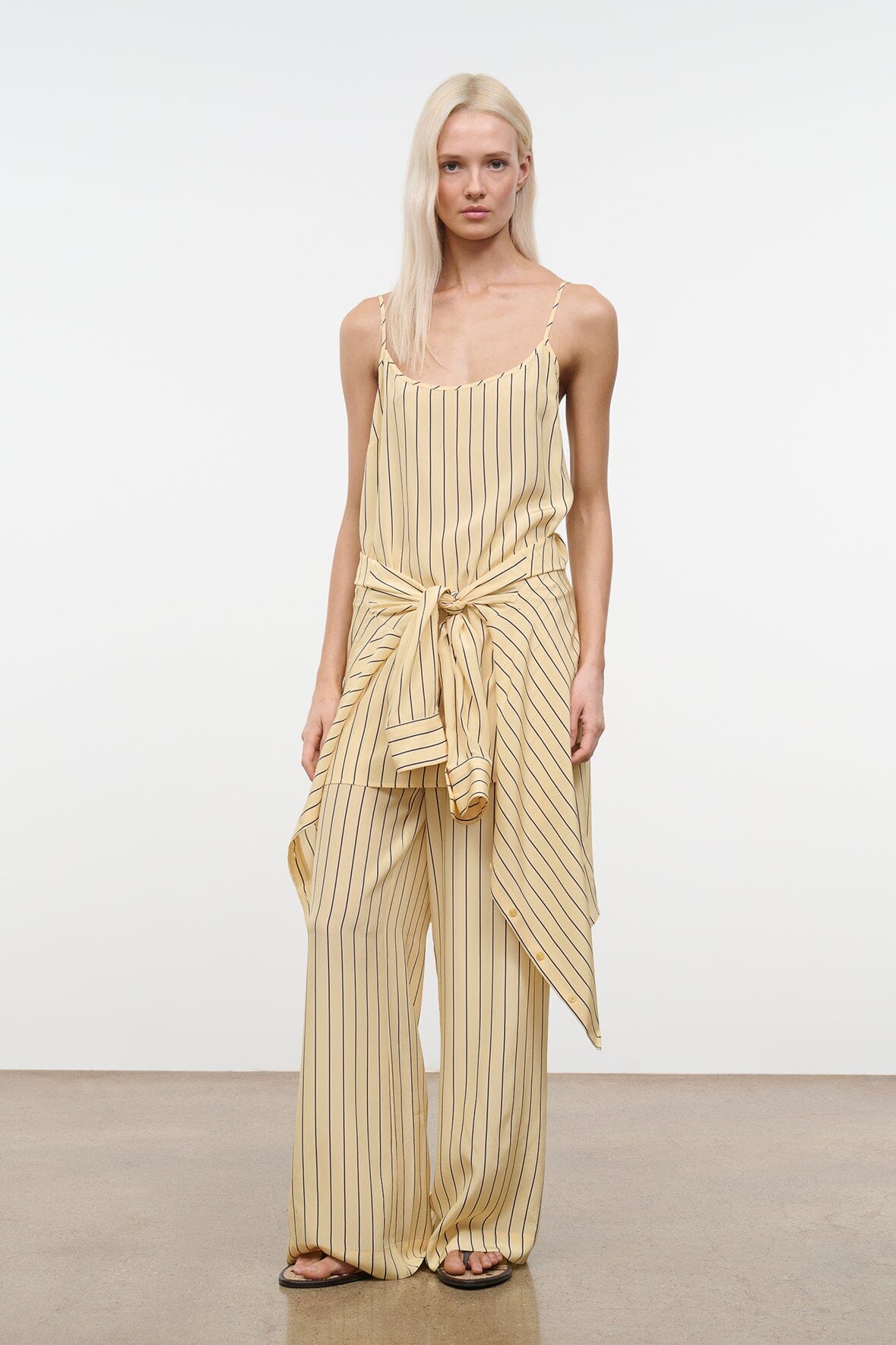 Irena Silk Dress | Monday Stripe