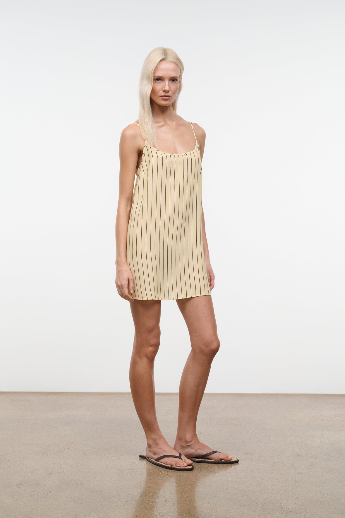 Irena Silk Dress | Monday Stripe