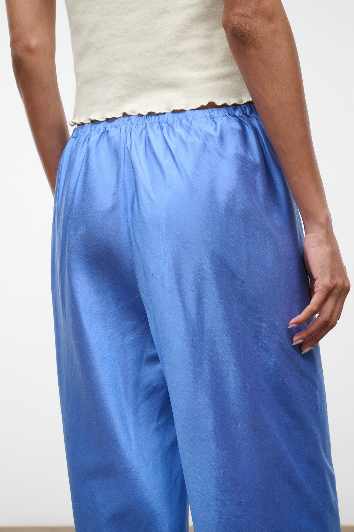 Stroll Silk Dupioni Pant | Coast