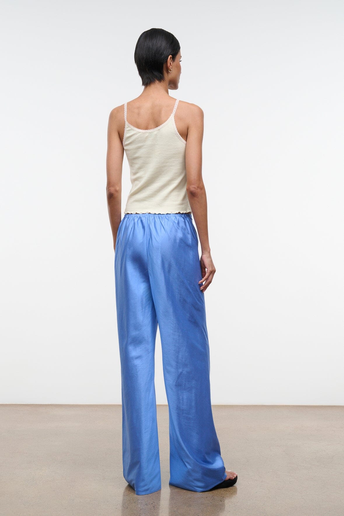 Stroll Silk Dupioni Pant | Coast