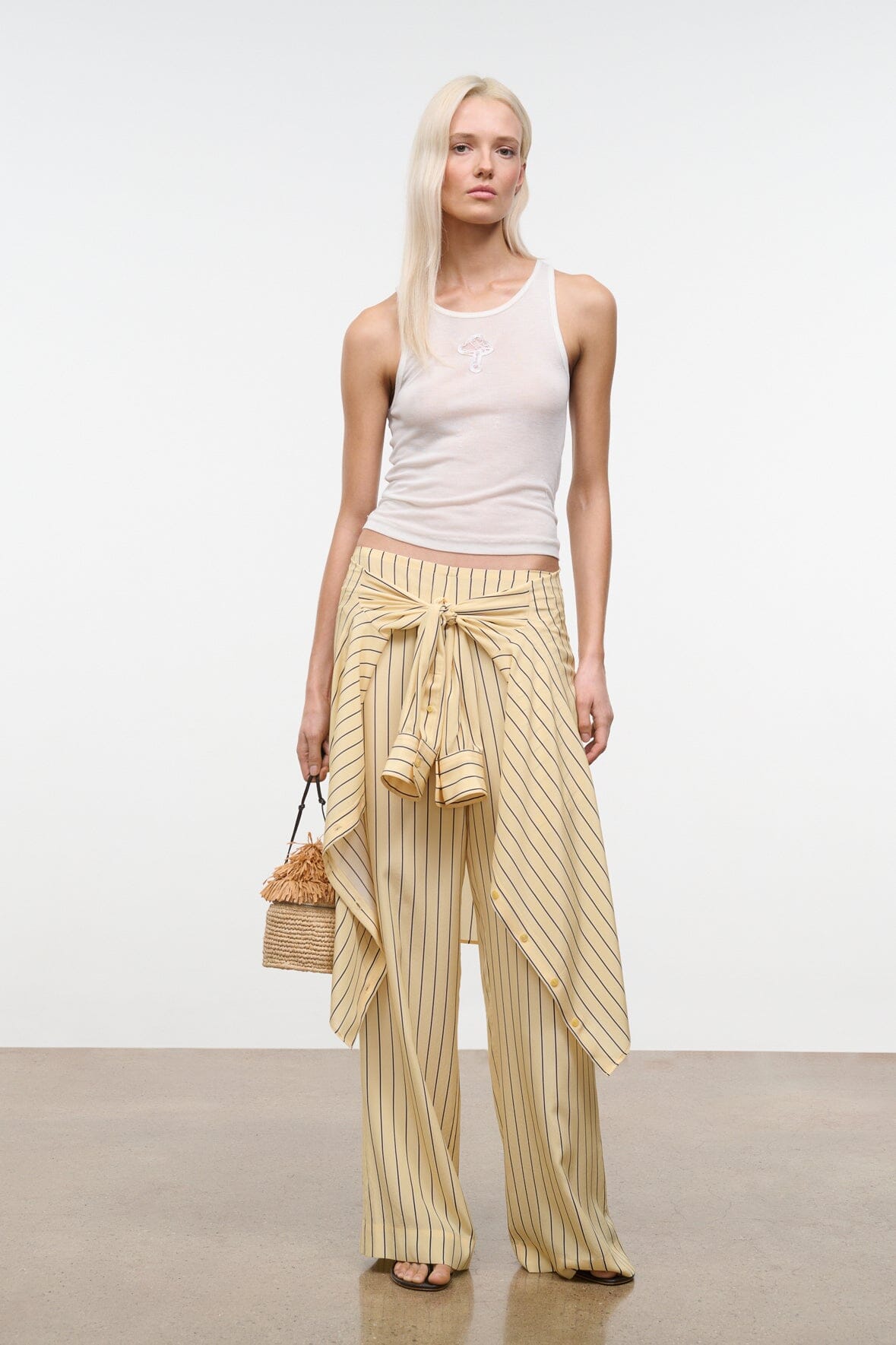 Stroll Silk Pant | Monday Stripe