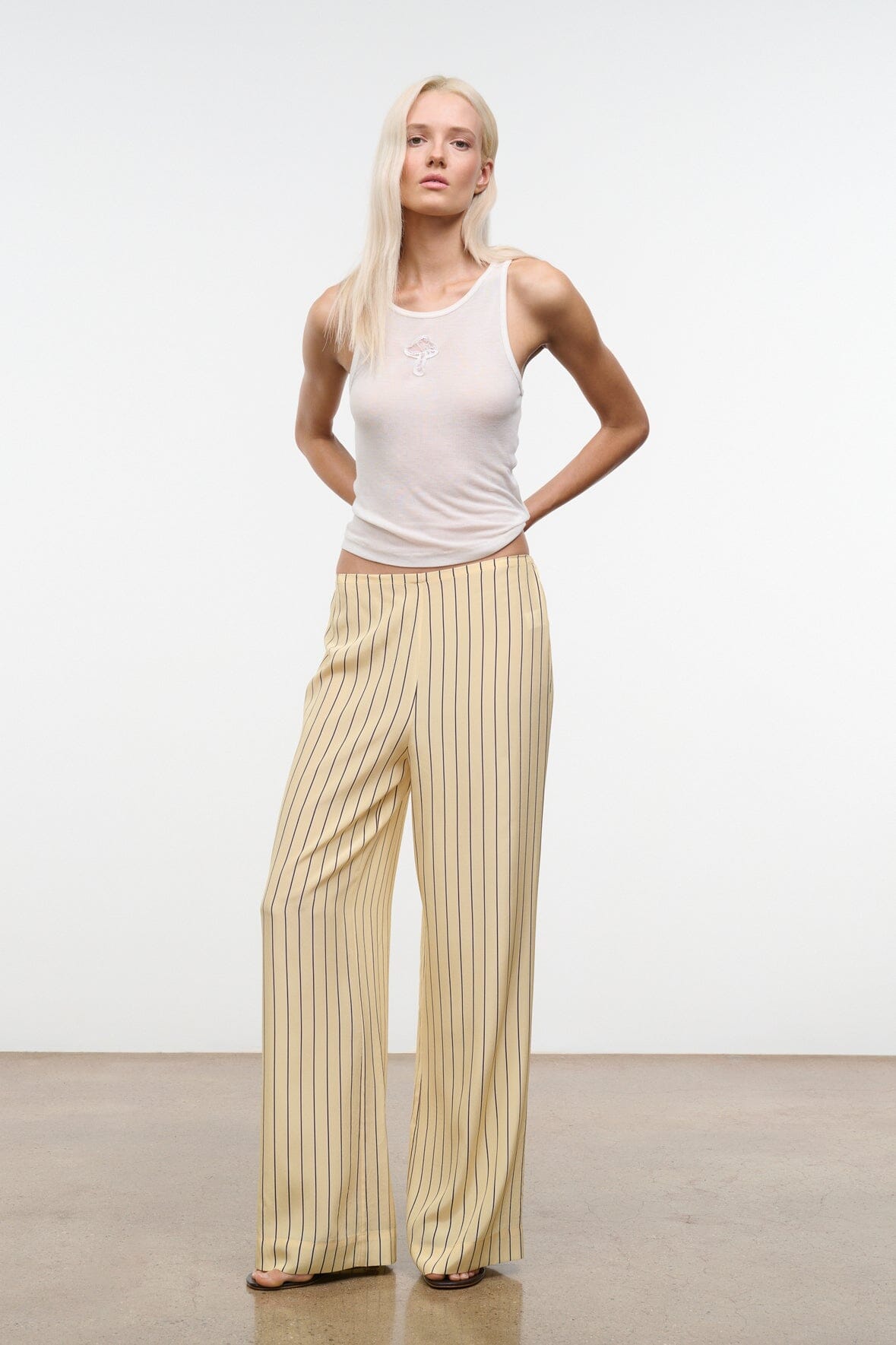 Stroll Silk Pant | Monday Stripe