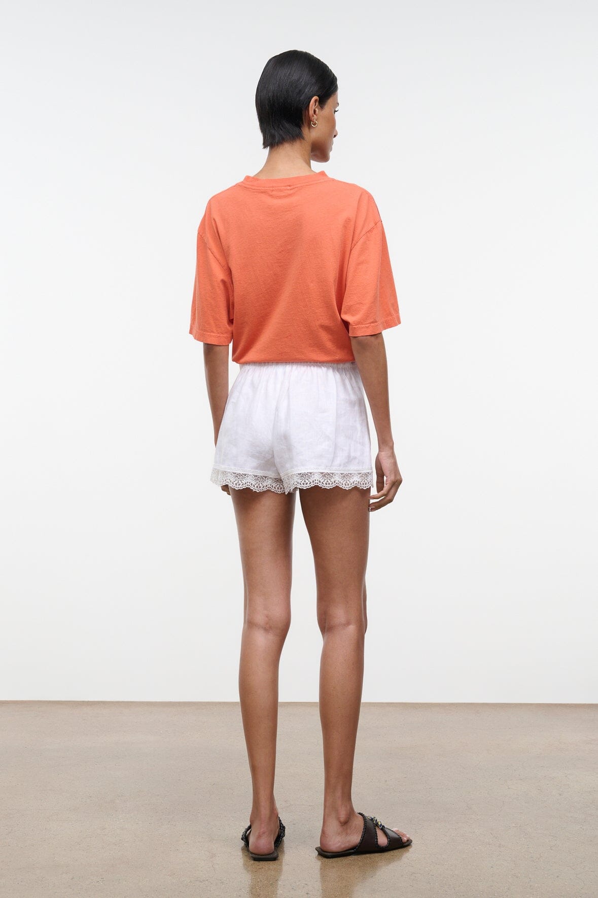 Von Linen Short | White
