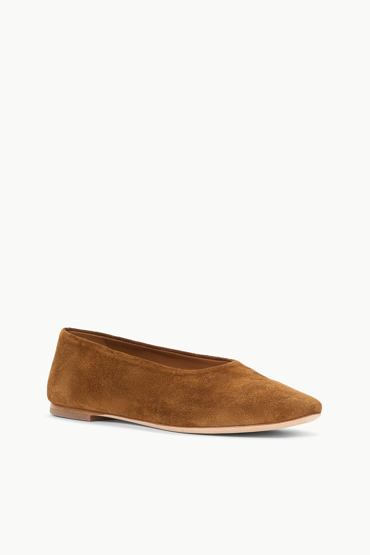 Alba Ballet Flat | Tan Suede