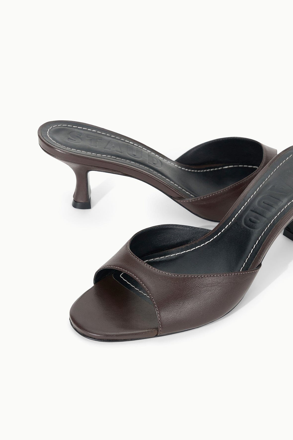 Brigitte Leather Mule | Espresso