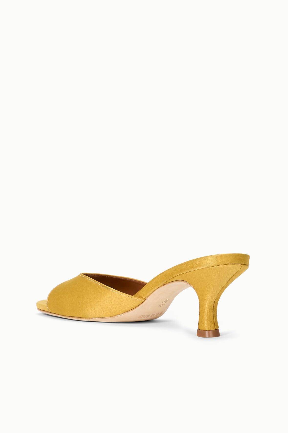 Brigitte Satin Mule | Goldenrod