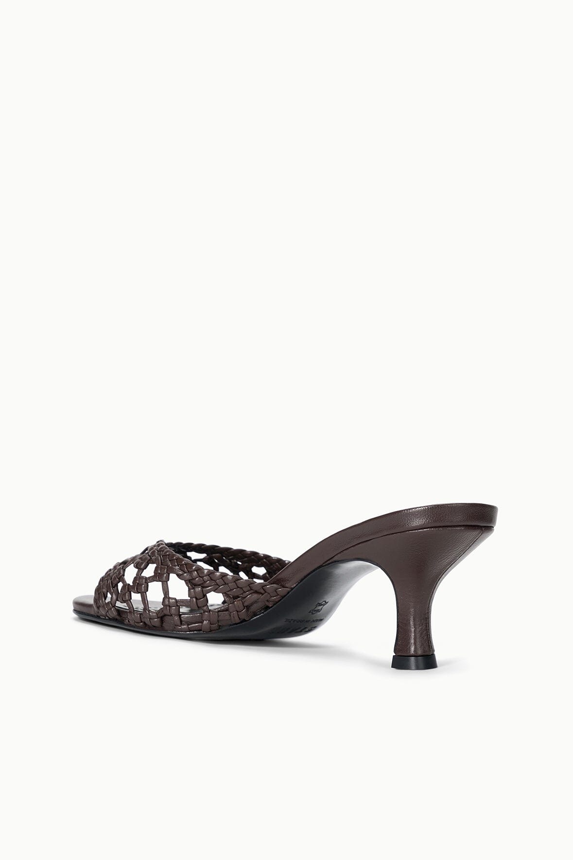 Brigitte Leather Mule | Espresso Knotted