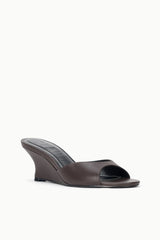 Brigitte Wedge Sandal | Espresso