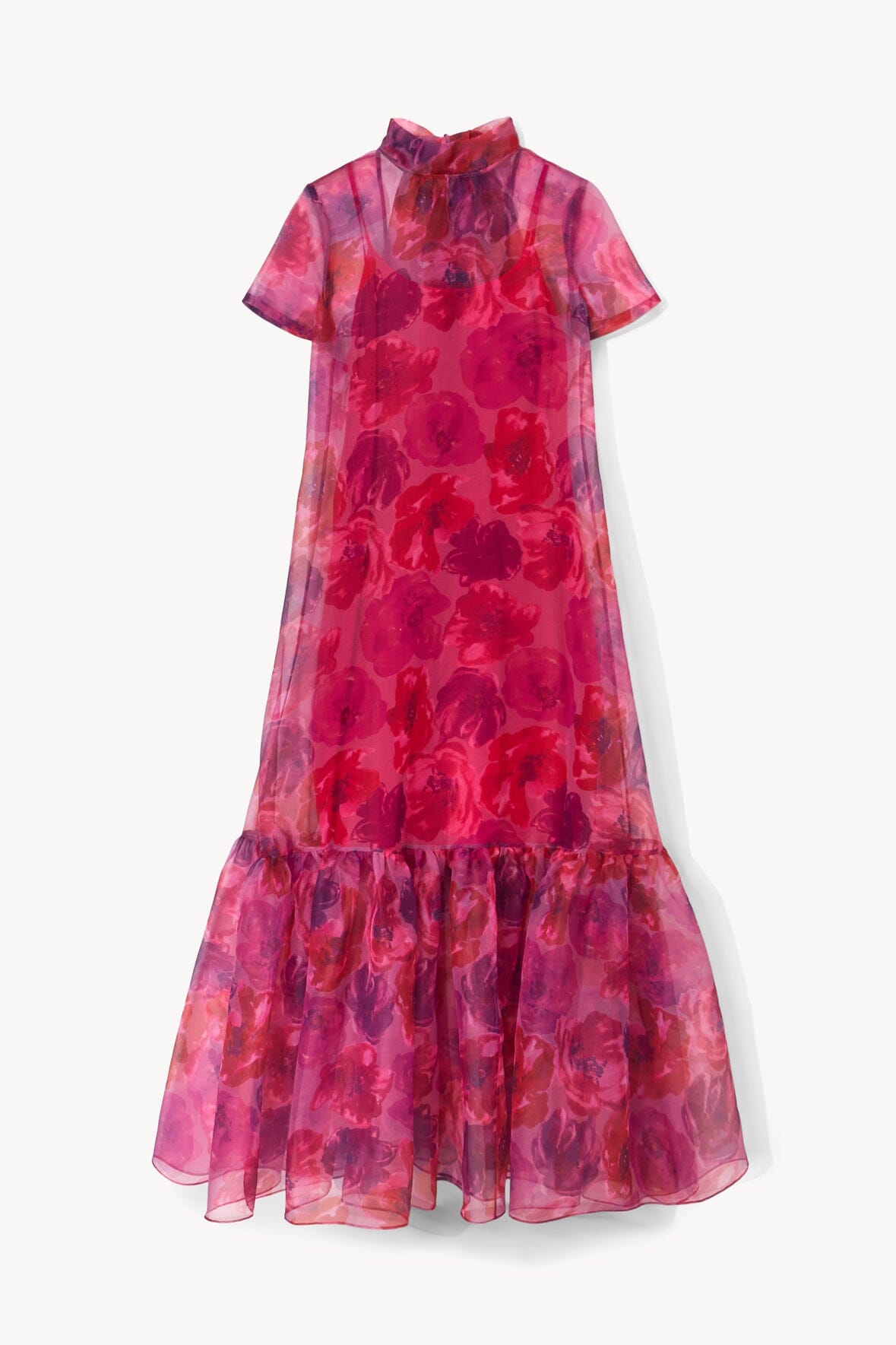 Calluna Dress | Magenta Painted Floral