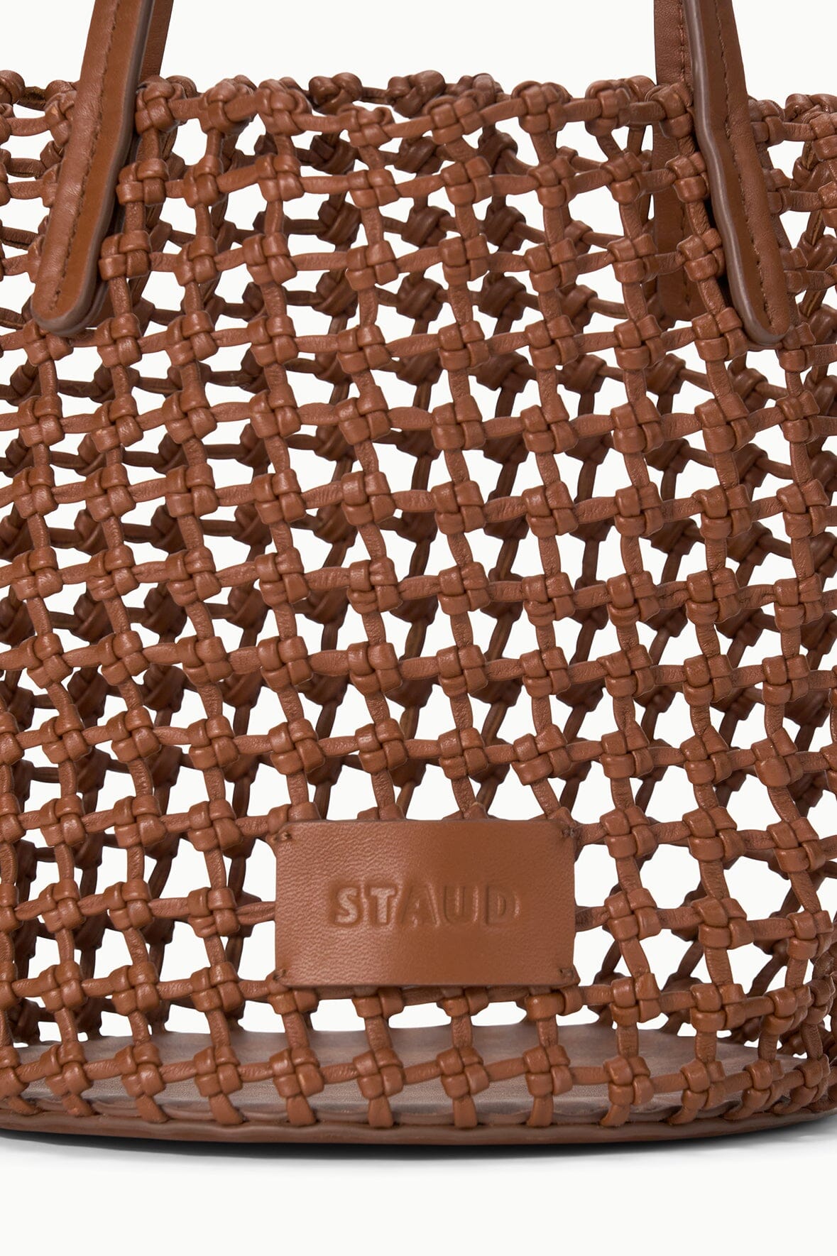 Caro Bucket Bag | Tan Woven