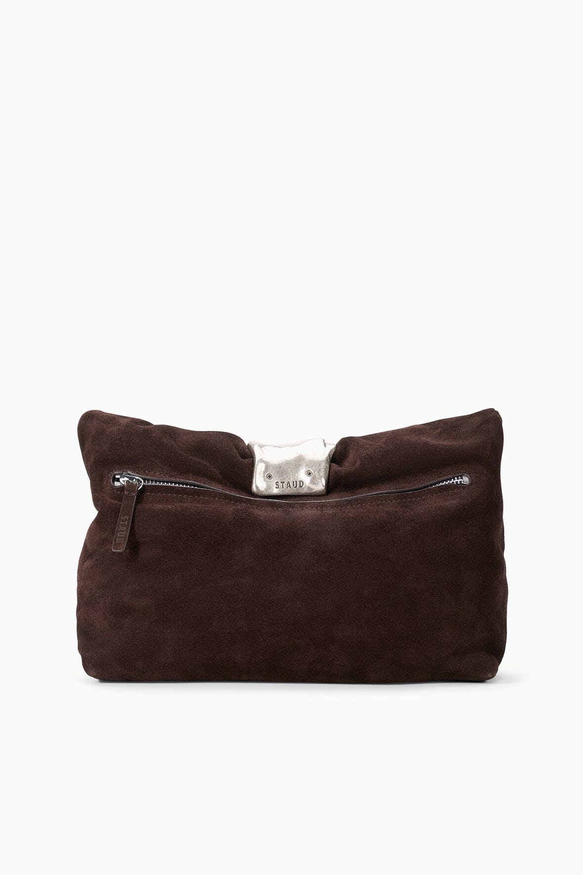 Cuff Clutch | Espresso Suede