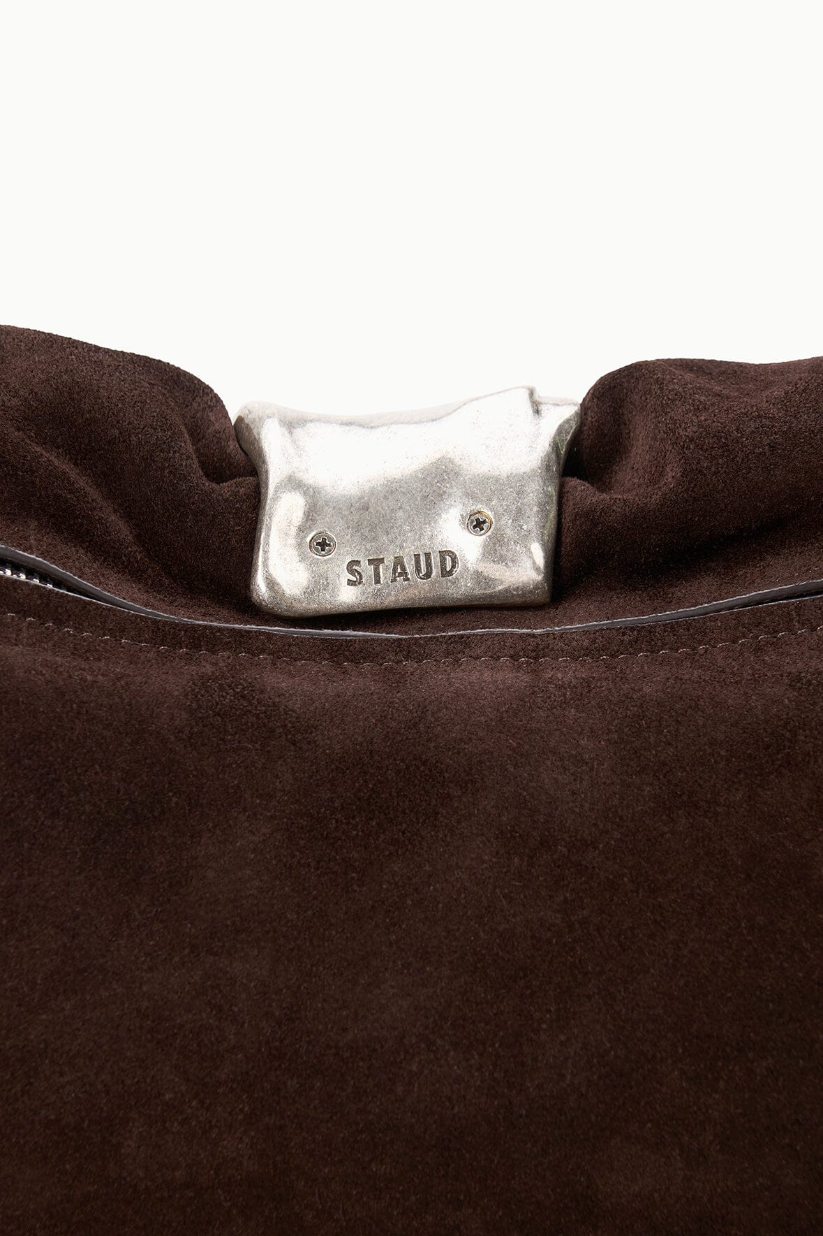Cuff Clutch | Espresso Suede