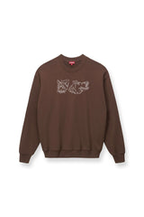 CUSTOM Kmsumu x C.BONZ OVERSIZED SWEATSHIRT | BROWN