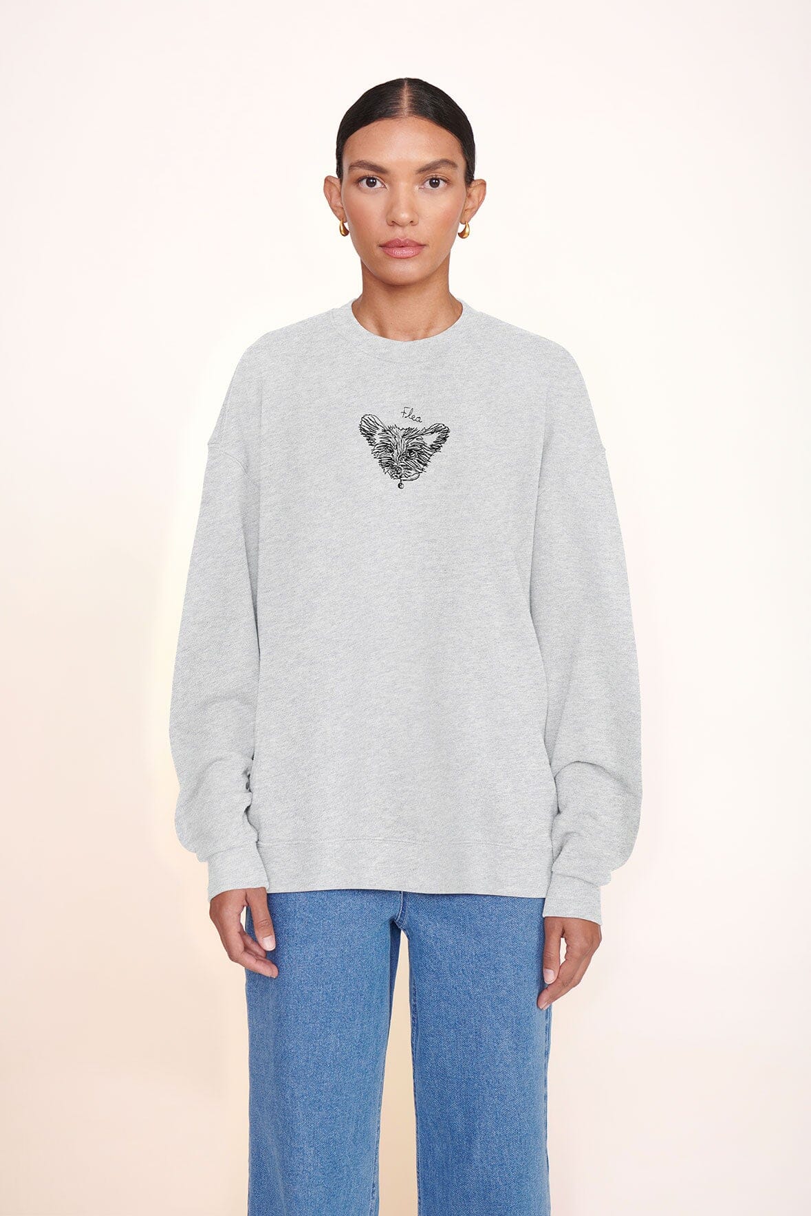 CUSTOM Kmsumu x C.BONZ OVERSIZED SWEATSHIRT | GREY