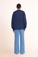 CUSTOM Kmsumu x C.BONZ OVERSIZED SWEATSHIRT | NAVY