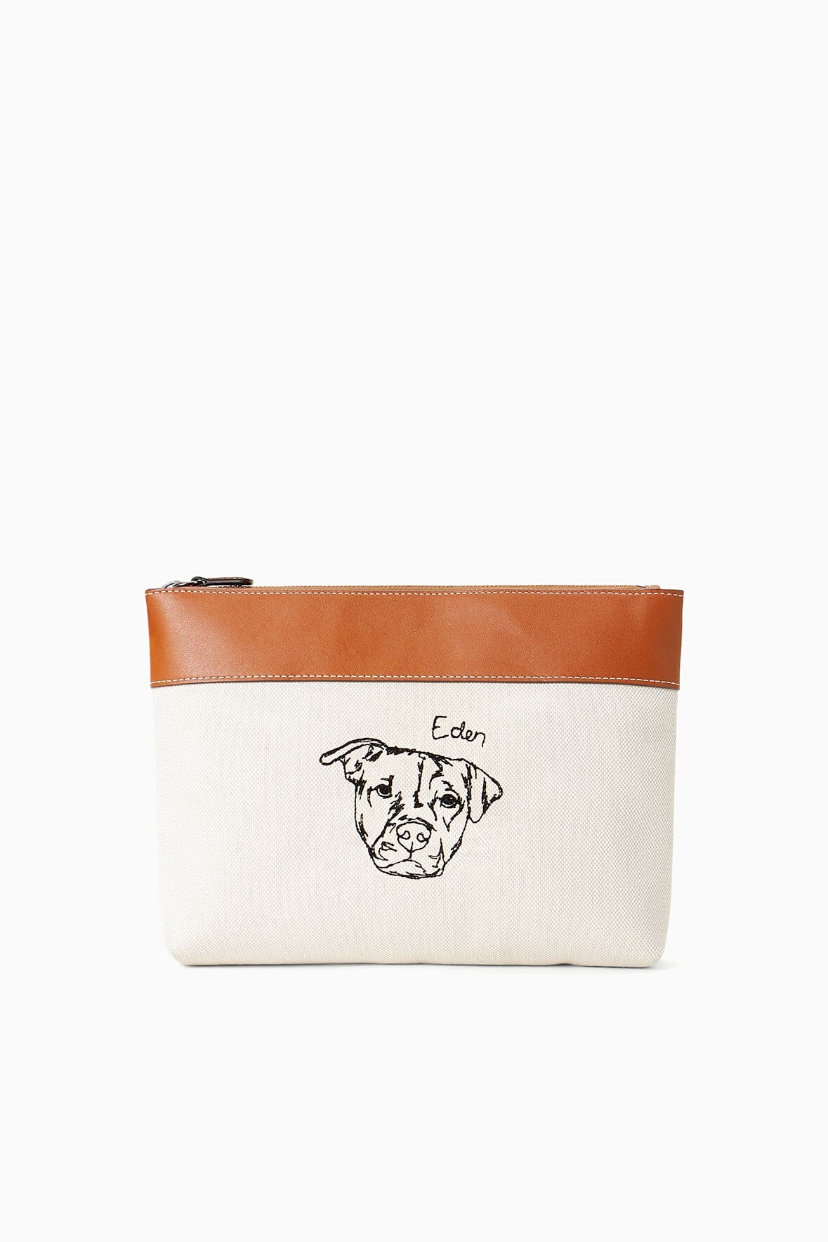 Duckie Zip Pouch | Cream Tan
