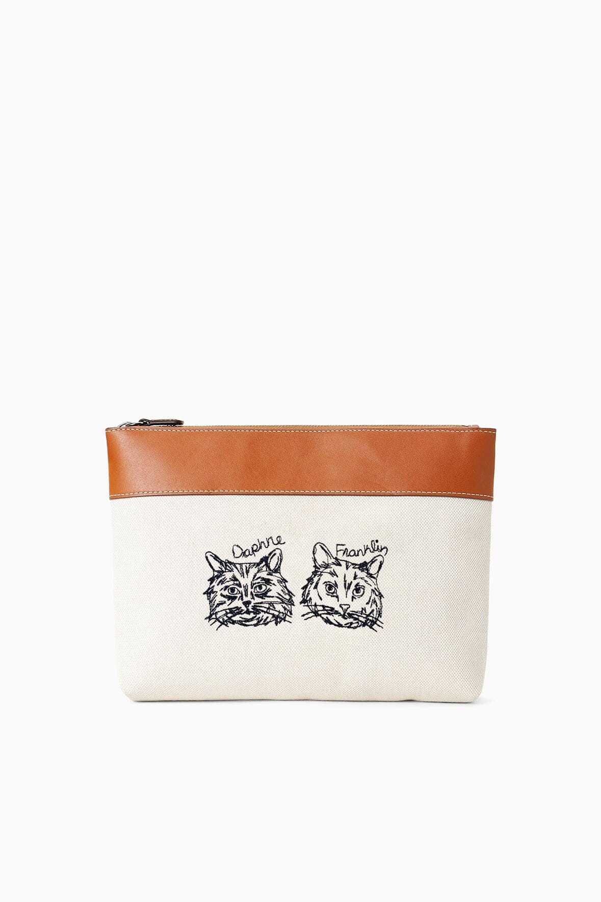 Duckie Zip Pouch | Cream Tan