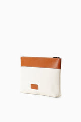Duckie Zip Pouch | Cream Tan