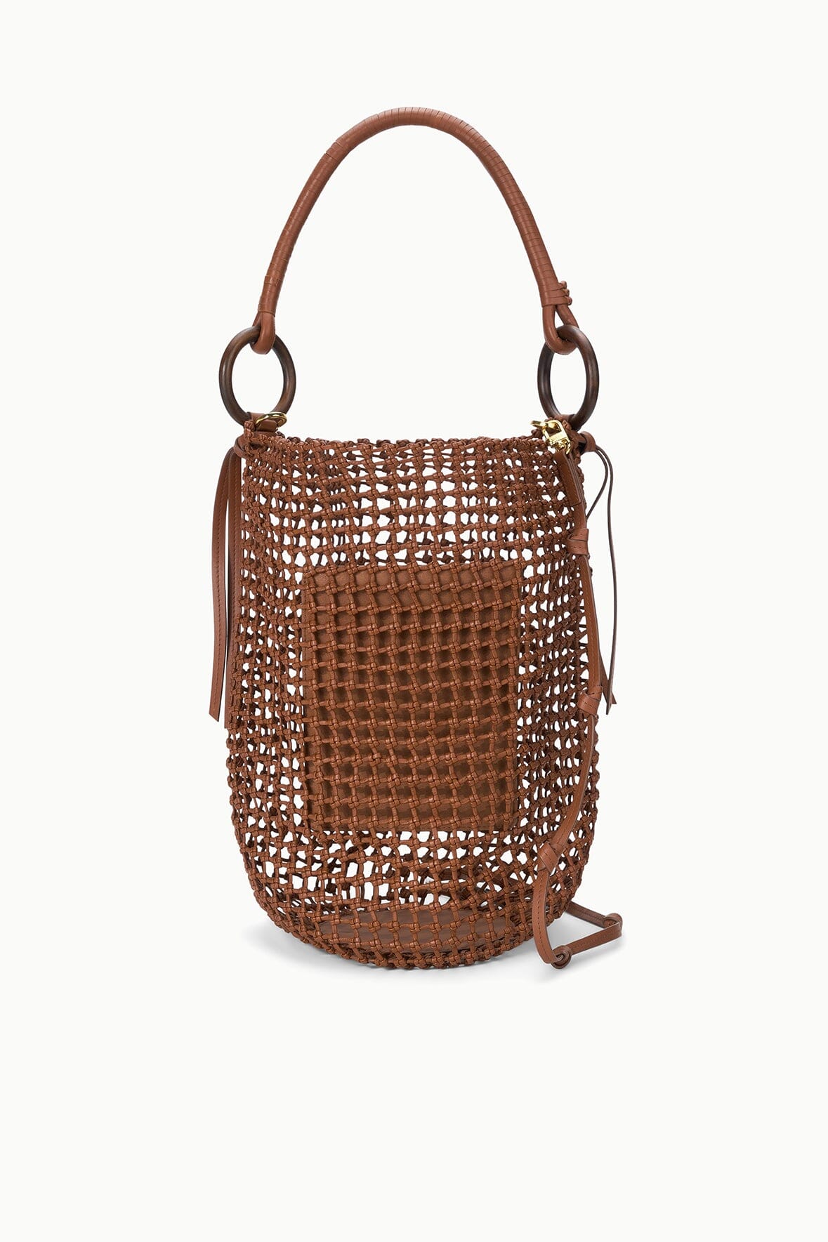 Del Mar Bucket Bag | Tan Woven