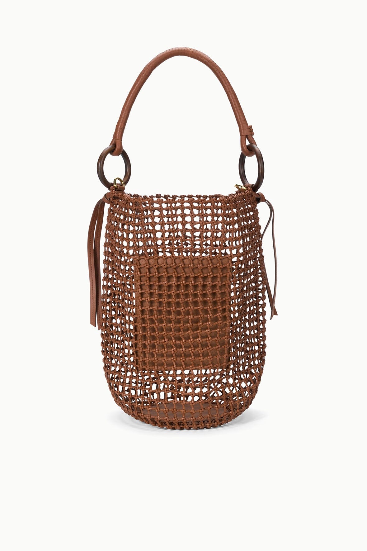 Del Mar Bucket Bag | Tan Woven