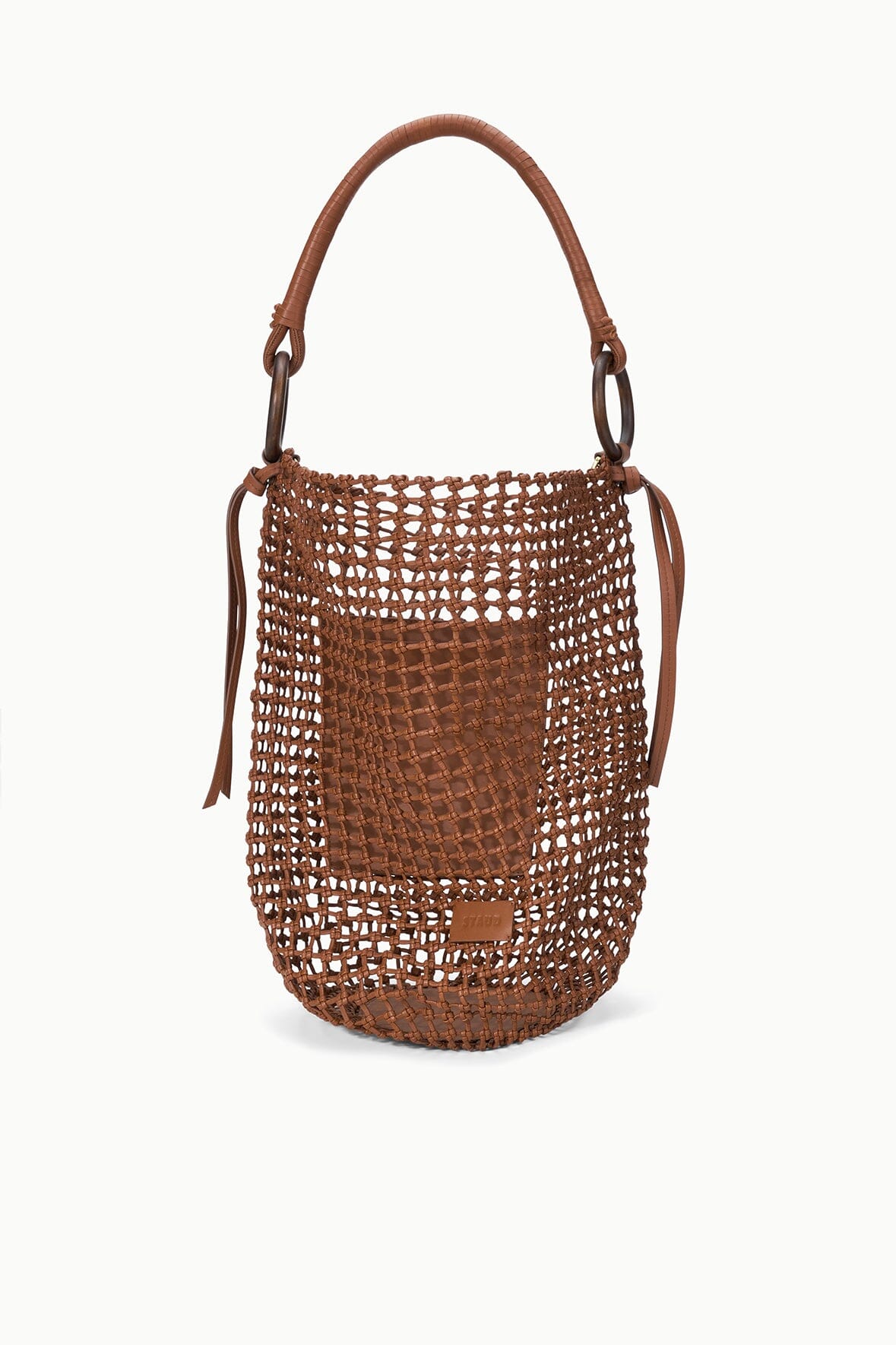 Del Mar Bucket Bag | Tan Woven