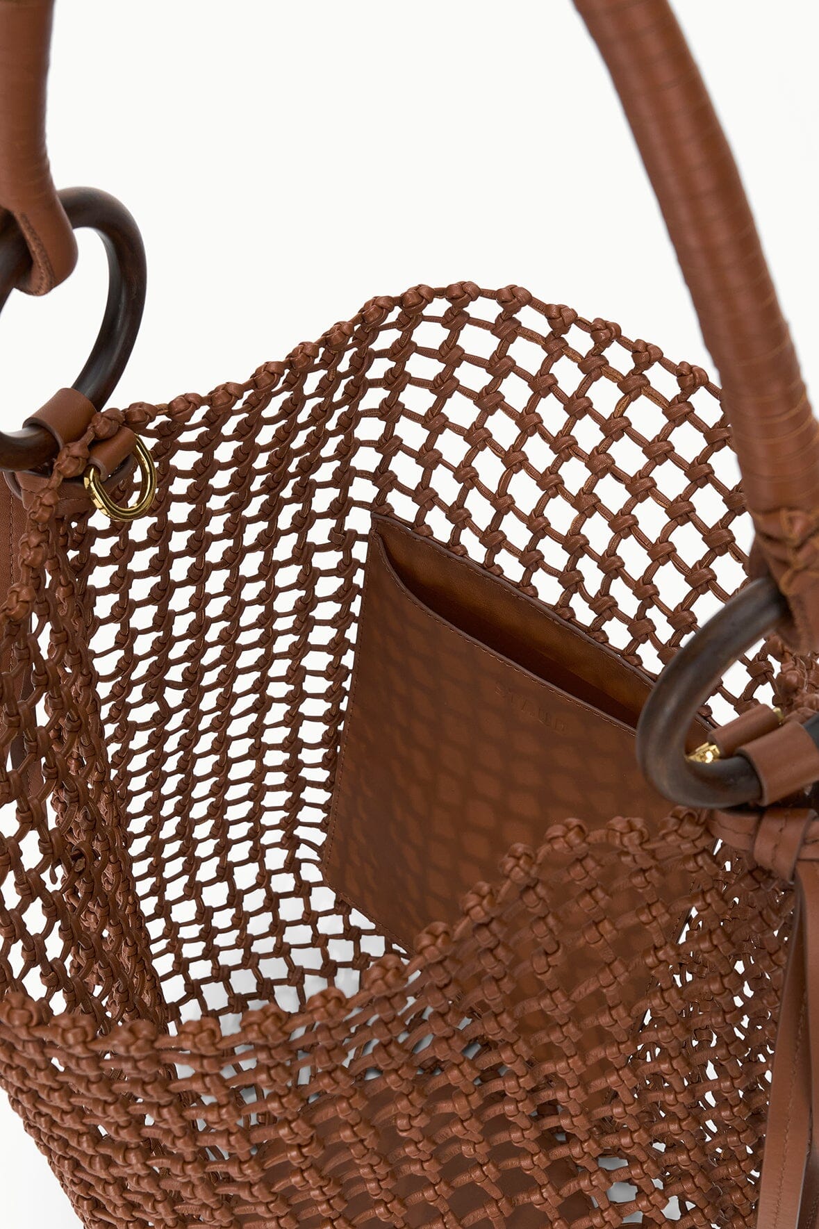 Del Mar Bucket Bag | Tan Woven
