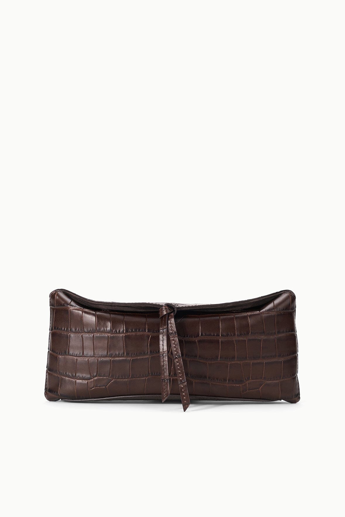 Eve Clutch | Espresso Croco