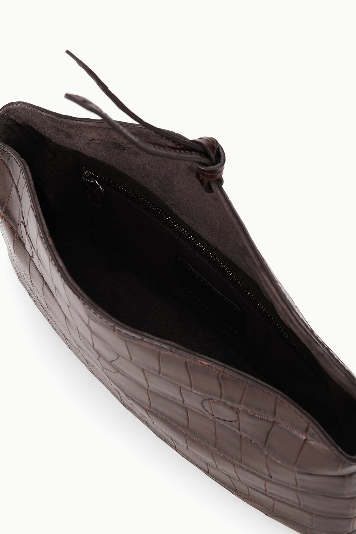 Eve Clutch | Espresso Croco