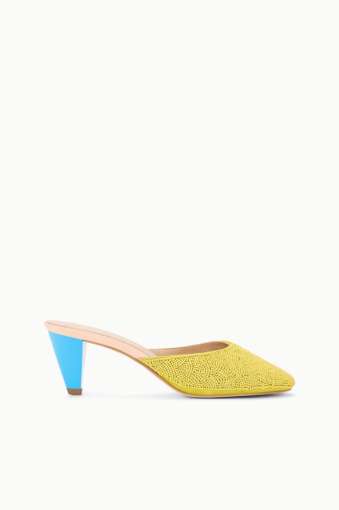 Vela Beaded Mule | Citron Pool