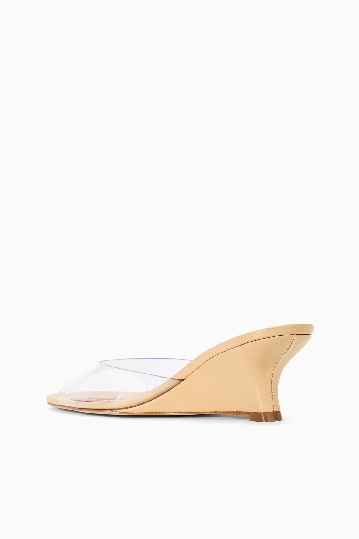 Brigitte Wedge Sandal | Porcini Pvc