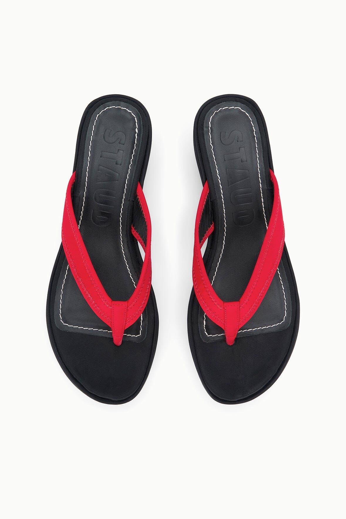 Remy Thong Wedge Sandal | Black Red