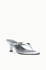 Flynn Kitten Heel | Silver
