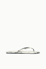 Freja Thong Sandal | White Snake