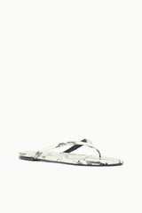 Freja Thong Sandal | White Snake