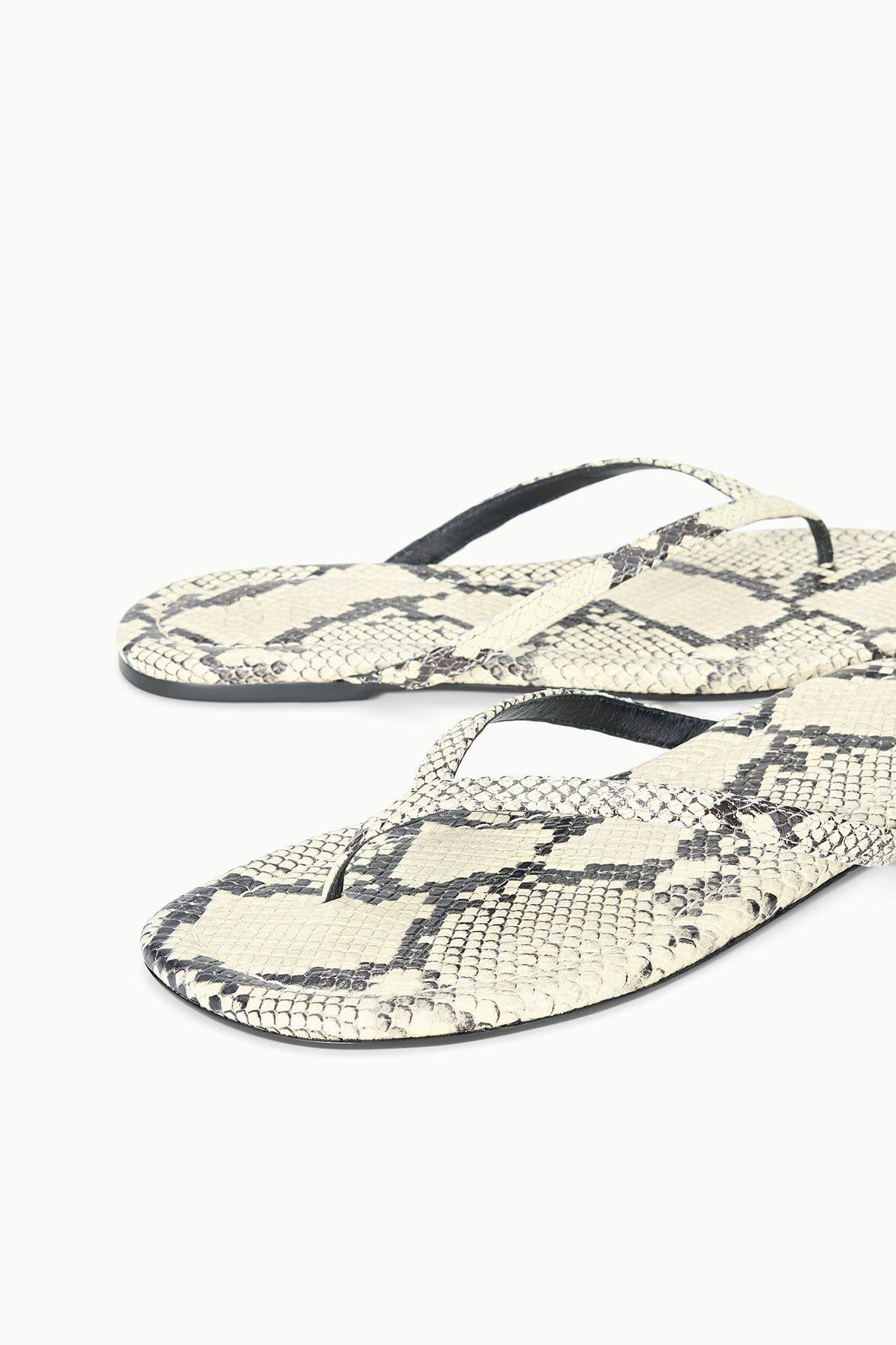 Freja Thong Sandal | White Snake