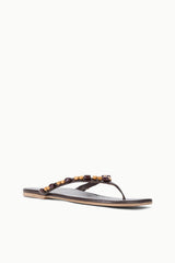 Freja Thong Sandal | Wood Beads