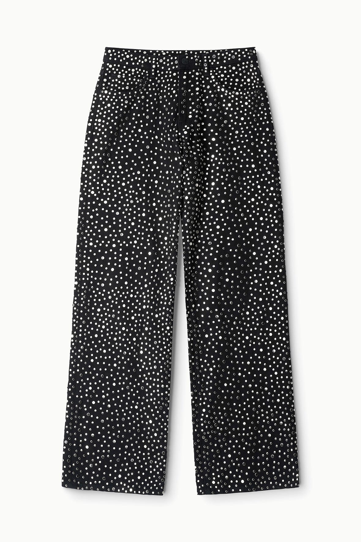 Gus Studded Relaxed Jean | Black