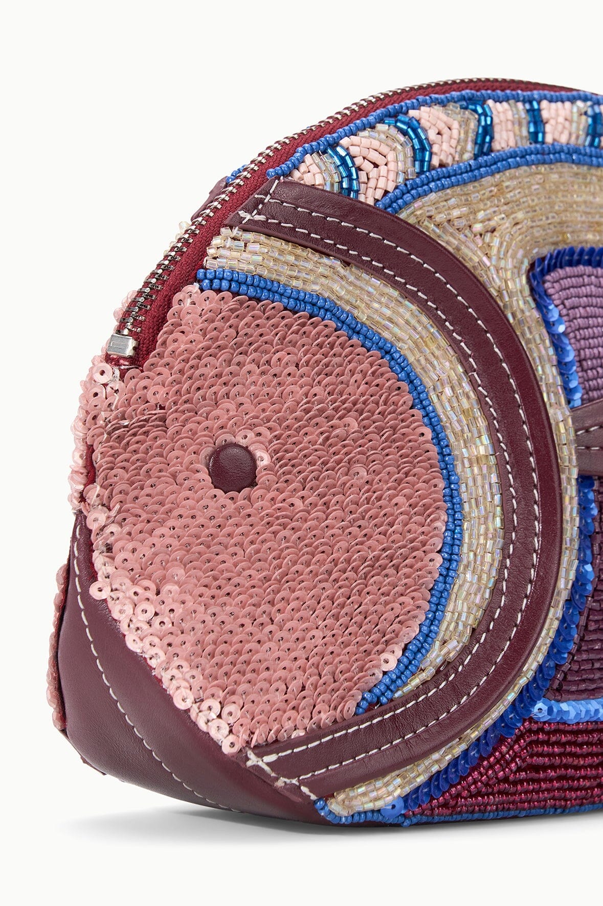 Pesce Beaded Clutch | Ultraviolet