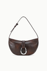 Harlow Crescent Shoulder Bag | Espresso Distressed