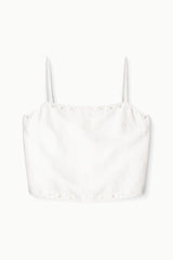 Kirra Linen Tank | Ivory