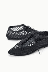 Kit Lace Up Flat | Black