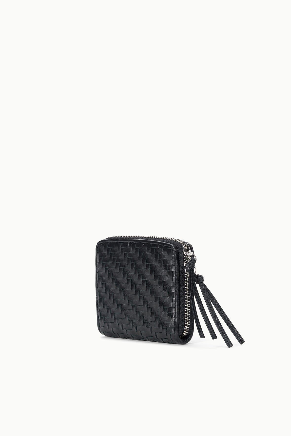 Mae Hand - Woven Wallet | Black Woven