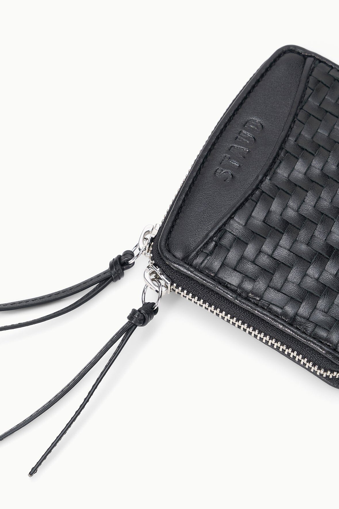Mae Hand - Woven Wallet | Black Woven