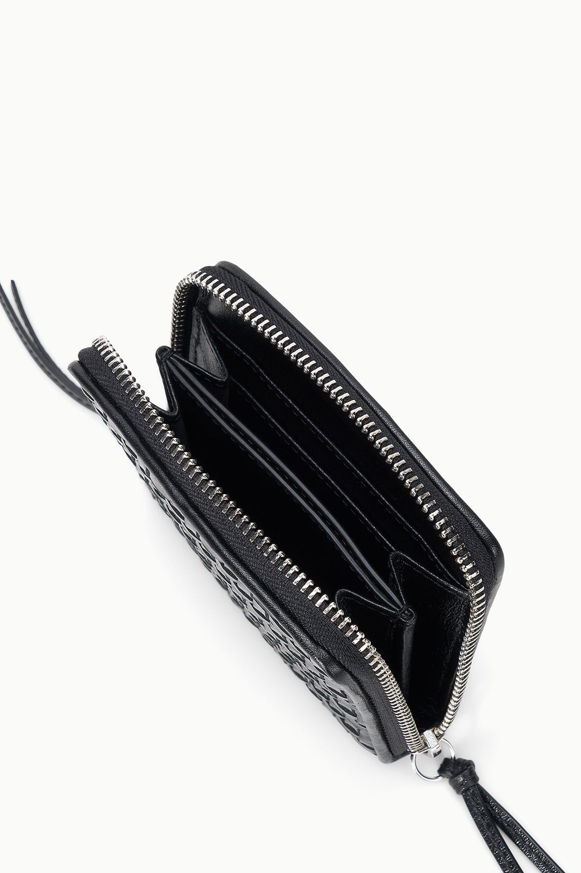 Mae Hand - Woven Wallet | Black Woven